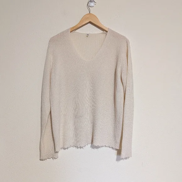 R13 Distressed Cashmere Sweater Oversized XS - Picture 2 of 11